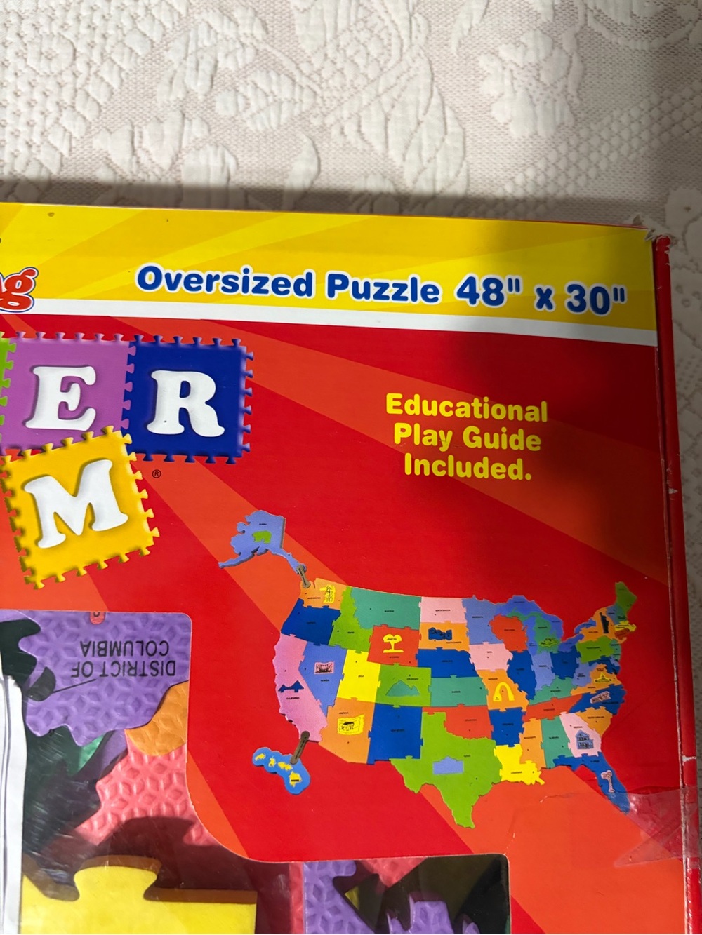Giant USA Foam Puzzle - Bright Red Box My daughter opened it but never used it